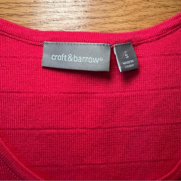 Croft & Barrow Hot Pink Short Sleeve Women’s Casual Top Size S - Picture 10 of 16